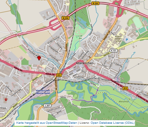 Weiterleitung zum Stadtplan von Altenkirchen